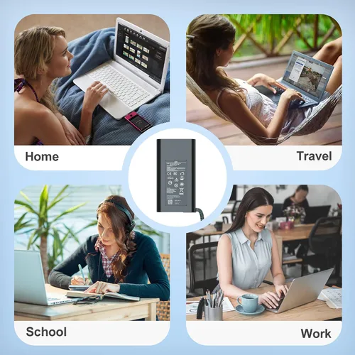 Vista 7 de Cargador compatible con 65 W USB-C HP Elite Book 830 835 840 845 860 865 640 650 1040 G8/G9/G10/G11 y ProBook 440 445 450 455 460 465 G8/G9/G11