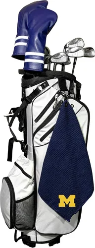 Vista 2 de Team Golf NCAA Michigan Wolverines - Toalla de golf de microfibra, 15 x 15 pulgadas (multicolor)