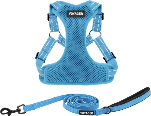 Vista 24 de [Usado] Best Pet Supplies Voyager - Arnés ajustable, transpirable, antitirones, para perros pequeños, medianos y grandes, para caminar, trotar