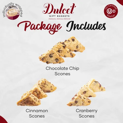 Vista 4 de Dulcet Gift Baskets Artesano Scone - Lata de regalo para el día del padre, pasteles gourmet para papá, abuelo, novio o compañero de trabajo.