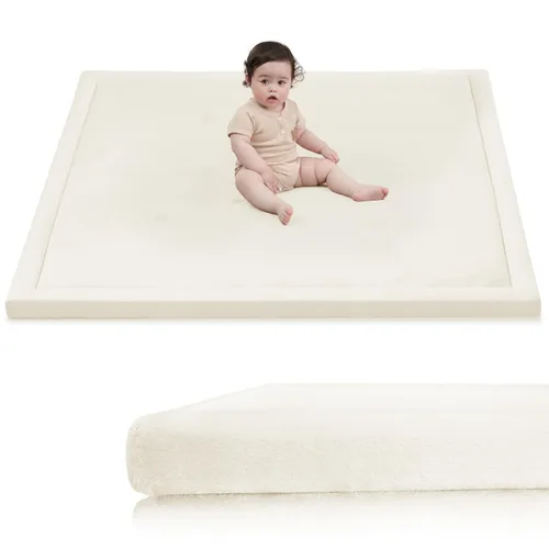 Vista 30 de Huloo Sleep - Tapete de juego para la habitación de bebés y niños pequeños, anticaídas, de espuma elástica de 1.3" de grosor, 28" x 72", terciopelo