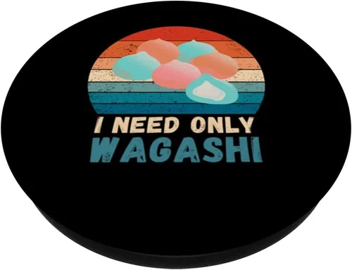 Vista 2 de Vintage I Need Only Wagashi Food Lover Retro Wagashi PopSockets Standard PopGrip