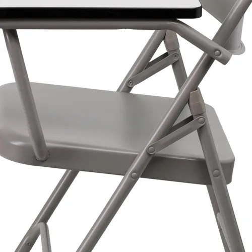 Vista 10 de Flash Furniture Silla plegable de acero Ralph Premium con brazo
