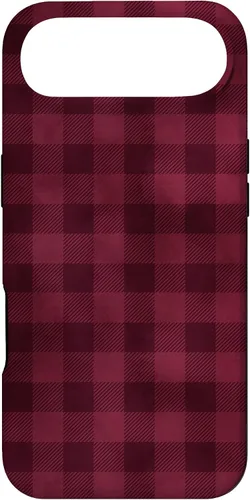 Vista 25 de Funda para iPhone 13 Pro Max Pretty Fall Otoño Burdeos Búfalo a cuadros