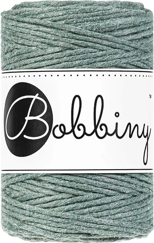 Vista 29 de Bobbiny Cordón de macramé de una sola capa para bebé de 0.069 pulgadas (100% algodón reciclado)