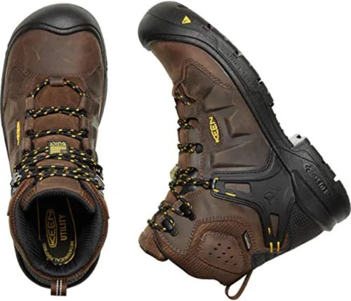 Vista 9 de KEEN Utility Botas de trabajo industriales impermeables Dover de 6 pulgadas con punta compuesta para hombre