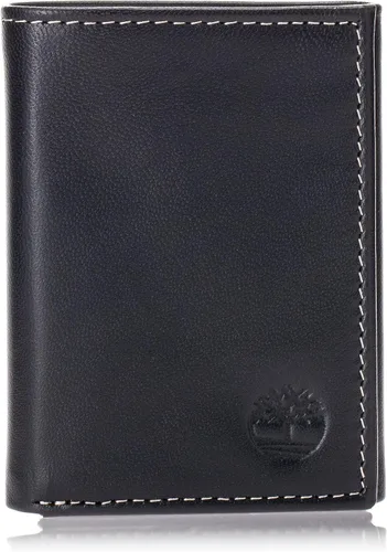 Vista 11 de Timberland Billetera triple de cuero para hombre con ventana de identificación