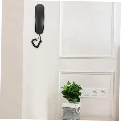 Vista 8 de jojofuny Teléfono Teléfono Fijo Extensión La Llamada Teléfono Pequeño Teléfono Colgante de Pared Teléfono Portátil Teléfono Electrónico