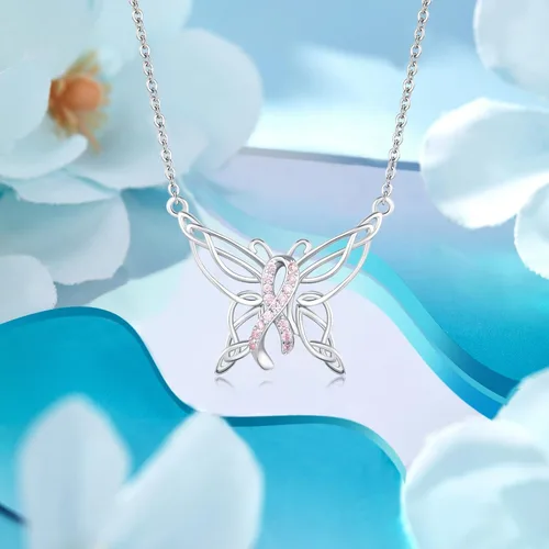 Vista 7 de Freesloth Collares de mariposa para mujer de plata de ley 925 con dije de mariposa, collar de mariposa, regalos para niñas
