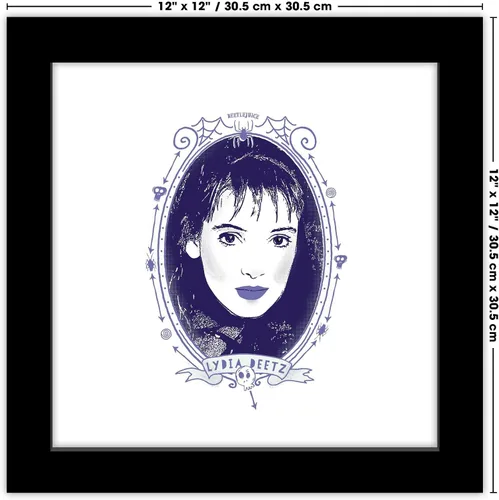 Vista 6 de Trends International Gallery Pops Beetlejuice - Póster de pared con retrato Lydia Deetz, 12.00 x 12.00 pulgadas, versión de marco negro