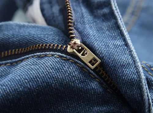 Vista 7 de Pantalones de mezclilla ajustados para hombre, ajustados, rasgados, ajustados, desgastados, con agujeros rasgados