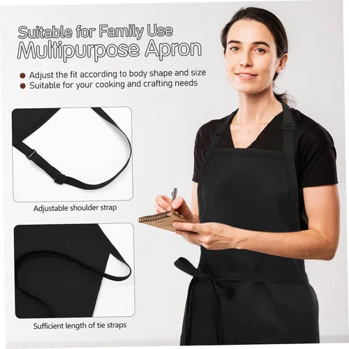 Vista 8 de KICHOUSE Kitchen Essential: bolsillos para delantal de chef de poliéster para cocinar y hornear