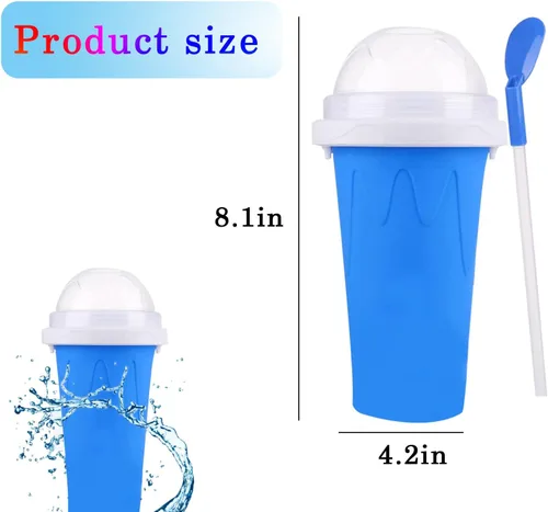 Vista 2 de Máquina para hacer granizados, vaso portátil para hacer granizados, taza mágica de congelación rápida, para hacer helados de batidos caseros