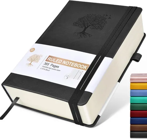 Vista 52 de Ansopu Cuaderno de puntos, 360 páginas numeradas, cuadrícula de puntos, de 8.5 x 11 pulgadas, papel de punto de 3.53 oz/m², tapa dura gruesa