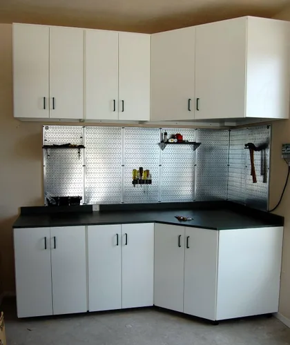 Vista 6 de Wall Control Pegboard - Organizador básico de herramientas utilitarias con accesorios negros