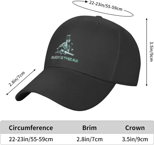 Vista 6 de Pyglaiuffqg Buckethead - Gorra de béisbol para jóvenes sombrero de hip hop para jóvenes de béisbol unisex para papá color negro Negro