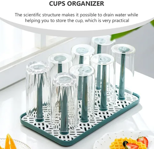 Vista 6 de 1pc Escurridor de tazas creativo Portavasos Organizador de secado de botellas Organizador de tazas Organizador de tazas Estante de almacenamiento