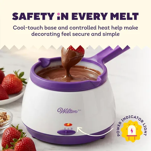 Vista 3 de Wilton Candy Melts Olla para Derretir, Perfecta para Fresas y Cakepops, Capacidad de 2.5 Tazas, el Empaque Puede Variar 2.5-Cup Electric Melting