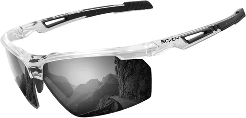 Vista 16 de SCVCN Gafas de sol deportivas fotocromáticas para ciclismo, gafas transparentes para hombres y mujeres, protección UV400, MTB BMX, pesca, correr, S86