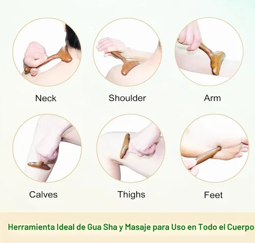Vista 4 de Herramientas de madera del masaje del Massager del drenaje