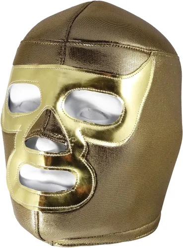 Vista 2 de RAMSES - Máscara de lucha libre para adultos (pro-fit), color dorado