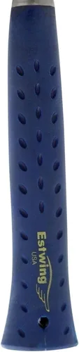 Vista 4 de ESTWING Martillo de encuadre, garra curvada de 22 oz con cara fresada y agarre de reducción de golpes - E3-22CMR