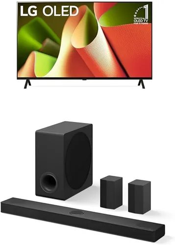 Vista 18 de LG Pantalla plana con procesador Smart TV 4K de 55 pulgadas clase OLED serie B4 con control remoto mágico alimentado por IA con Alexa incorporado