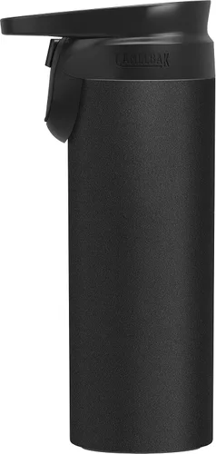 Vista 3 de CamelBak Forge Flow - Taza de viaje aislada de acero inoxidable, color negro, 16 onzas