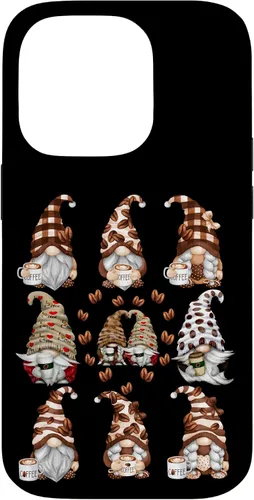 Vista 17 de Novelty Coffee Graphic For Women And Men Funny Gnome Case for iPhone 16