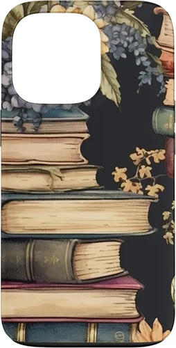 Vista 10 de Funda para iPhone 16 Vintage Floral Book Lover