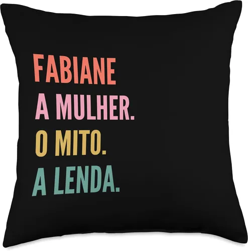 Vista 4 de Divertido diseño de nombre portugués - Almohada Fabiane