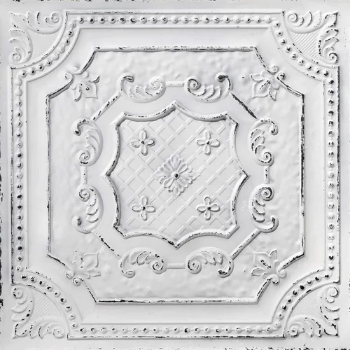 Vista 36 de DCT04 Elizabelthan Shield - Azulejo de techo de PVC de 2 x 2 pies (cubiertas / 200 pies cuadrados), gris pardo antiguo, 50 piezas Antique taupe