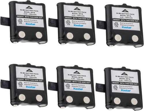 Vista 6 de Kastar Paquete de 1 batería de radio bidireccional Ni-MH 4.8V 1000mAh para Uniden BP38, BP-38, BP39, BP-39, BP40, BP-40, Uniden BT537, BT1013