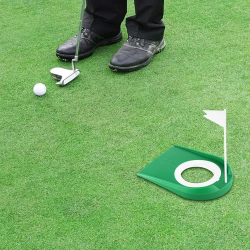 Vista 6 de Paquete de 2 tazas de golf con bandera para poner agujeros de golf para interiores