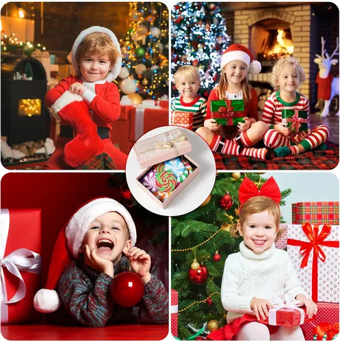 Vista 7 de Zhanmai 48 piezas de mini cuadernos navideños pequeños, libretas de caramelo diminutas, pequeños cuadernos navideños, cuadernos de bolsillo