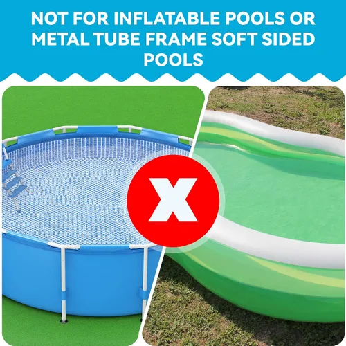 Vista 6 de Maitys 30 clips de cubierta de piscina para cubierta de piscina sobre el suelo, clips de plástico para asegurar el clip