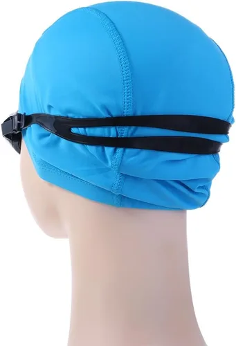 Vista 6 de Leadigol Gafas de natación unisex para adultos, gafas de natación, gafas de natación de silicona con tapones para los oídos, paquete de 2 gafas