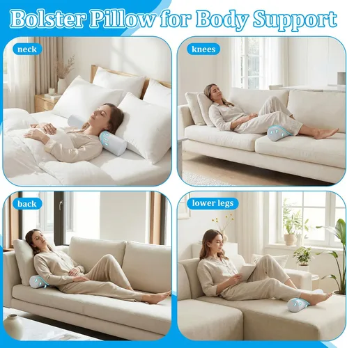 Vista 4 de Novabright Almohada cervical refrescante para el cuello para dormir espuma