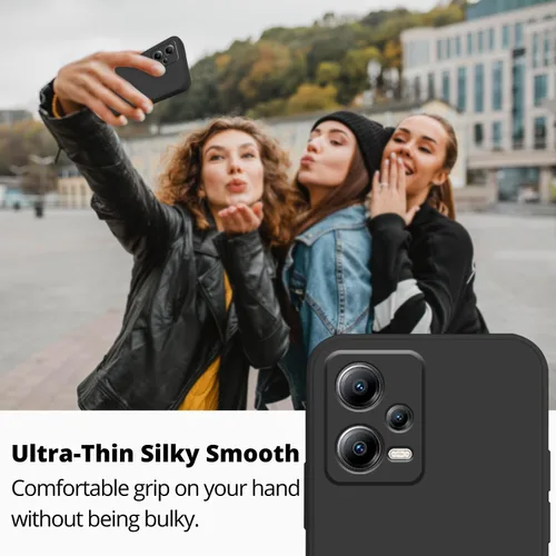 Vista 2 de Compatible con Redmi Note 12 Pro Plus Funda de silicona líquida verde oscuro, tacto suave para Xiaomi Redmi Note 12 Pro Plus Funda de teléfono