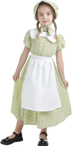 Vista 68 de Nuoqi - Vestidos de pionera para niñas, disfraz colonial