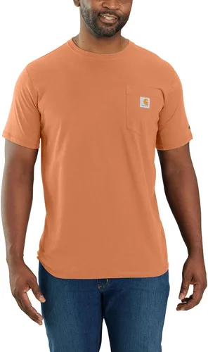Vista 14 de Carhartt Para Hombre 104616 Force® Ajuste Relajado Peso Medio Manga Corta con Bolsillo Aventurine
