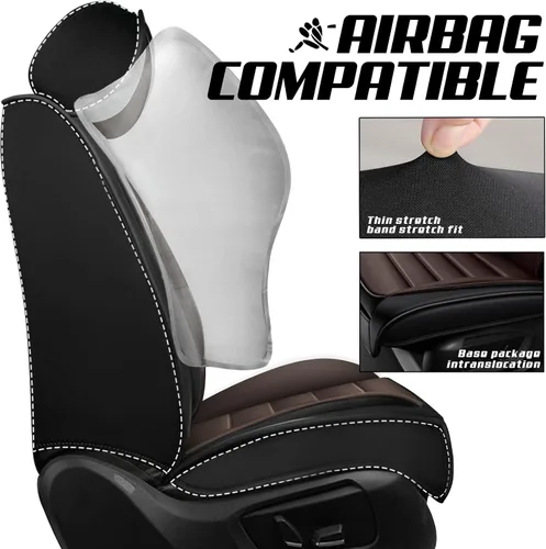 Vista 4 de Cubiertas de asiento ILMO para camiones 2009-2026 F150, 2011-2026 F250 F350 XL XLT Super Duty Crew Cab Lariat King Ranch Platinum, protectores