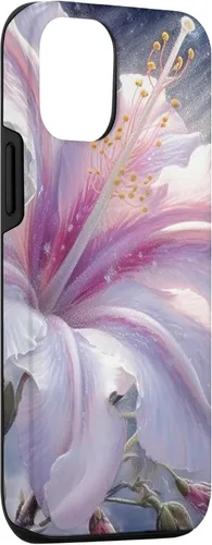 Vista 3 de Funda de flores de hibisco de invierno para iPhone 15