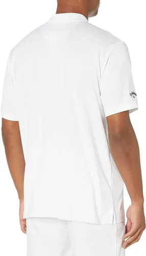 Vista 2 de Callaway Men's Solid Opti-dri Short Sleeve Golf Polo Shirt with Stretch Fabric, Sun Protection, Extended (Sizes Small-4xl)