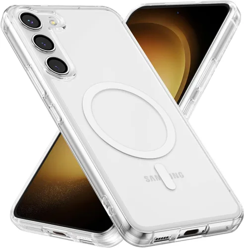 Vista 11 de RALEAVO - Funda magnética para Samsung Galaxy S22 [Compatible con Magsafe], cubierta mate y brillante delgada, parte trasera de policarbonato duro