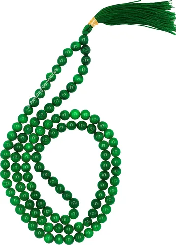 Vista 58 de Collar y Pulsera de Cuentas de Oración Japa Mala de Amazing Gemstone, 108 Cuentas para Meditación turquesa (African Turquoise)