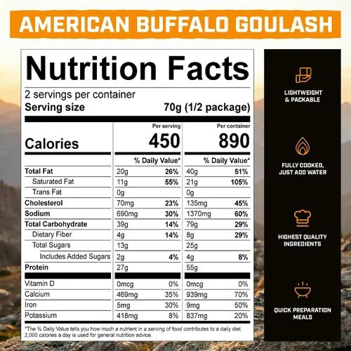Vista 2 de Goulash de búfalo americano