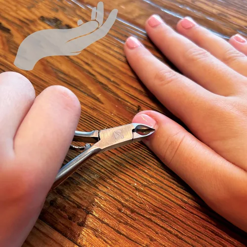 Vista 6 de ClipperPro® - Pinzas de cutícula de acero inoxidable para el cuidado de uñas, pedicura, manicura, herramientas de uñas, herramienta para quitar