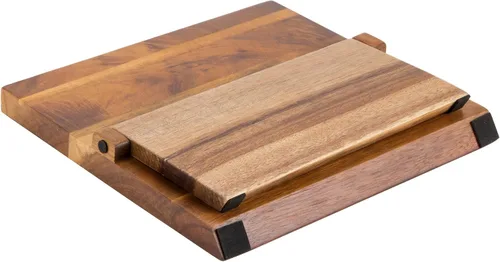 Vista 4 de Mercer Culinary Tablero magnético de acacia, 9-1/2 x 8-5/8 x 3/4