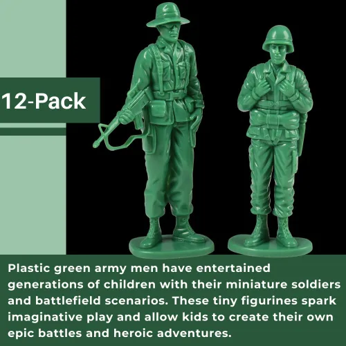 Vista 2 de Soldados Grandes US Toy Company 7958, Verde